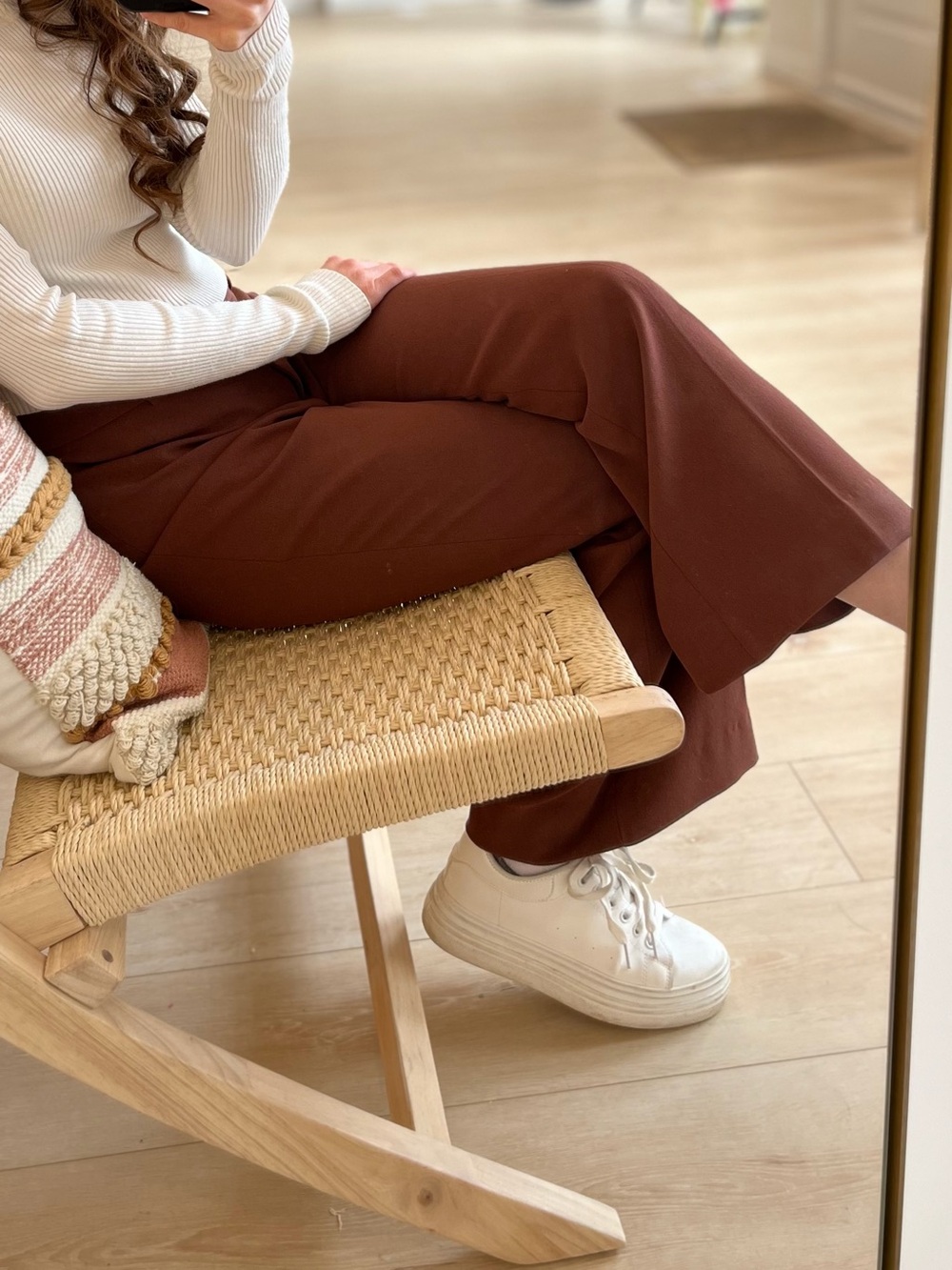 Aritzia Wilfred Brown Dress Pants